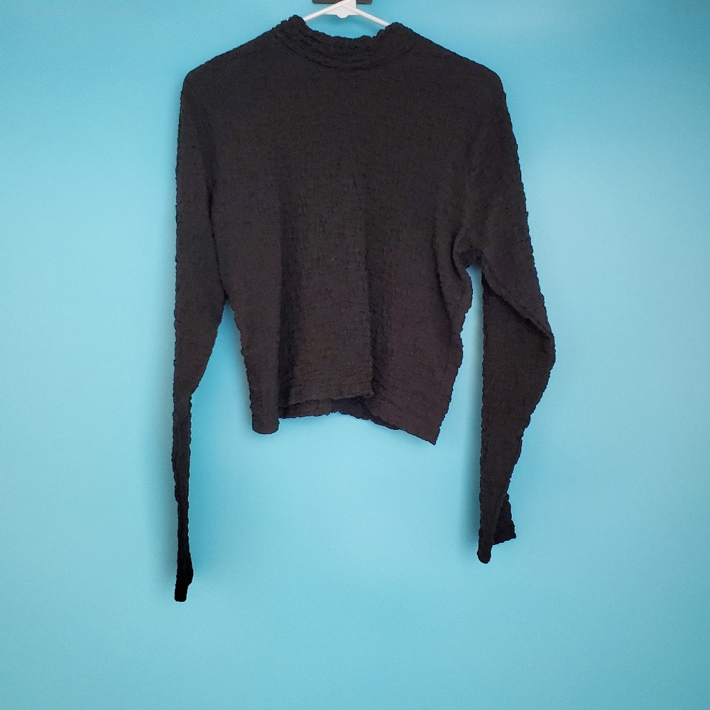 A New Day Top Size Small Textured High Neck